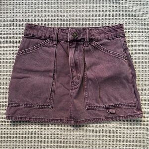 Lioness purple mini cargo skirt